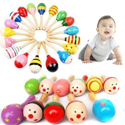 Đồ Chơi Sơ Sinh Xúc Xắc Lục Lạc Chùy Bằng Gỗ Benrikids Cho Trẻ Tập Cầm Nắm Và Phát Triển Khả Năng Nhận Thức Âm Thanh