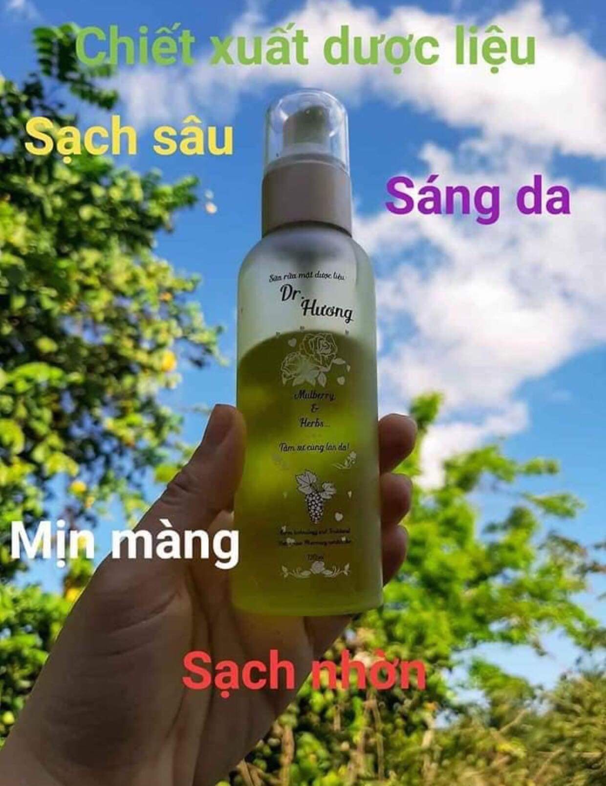 Sữa rửa mặt thảo dược cực thích