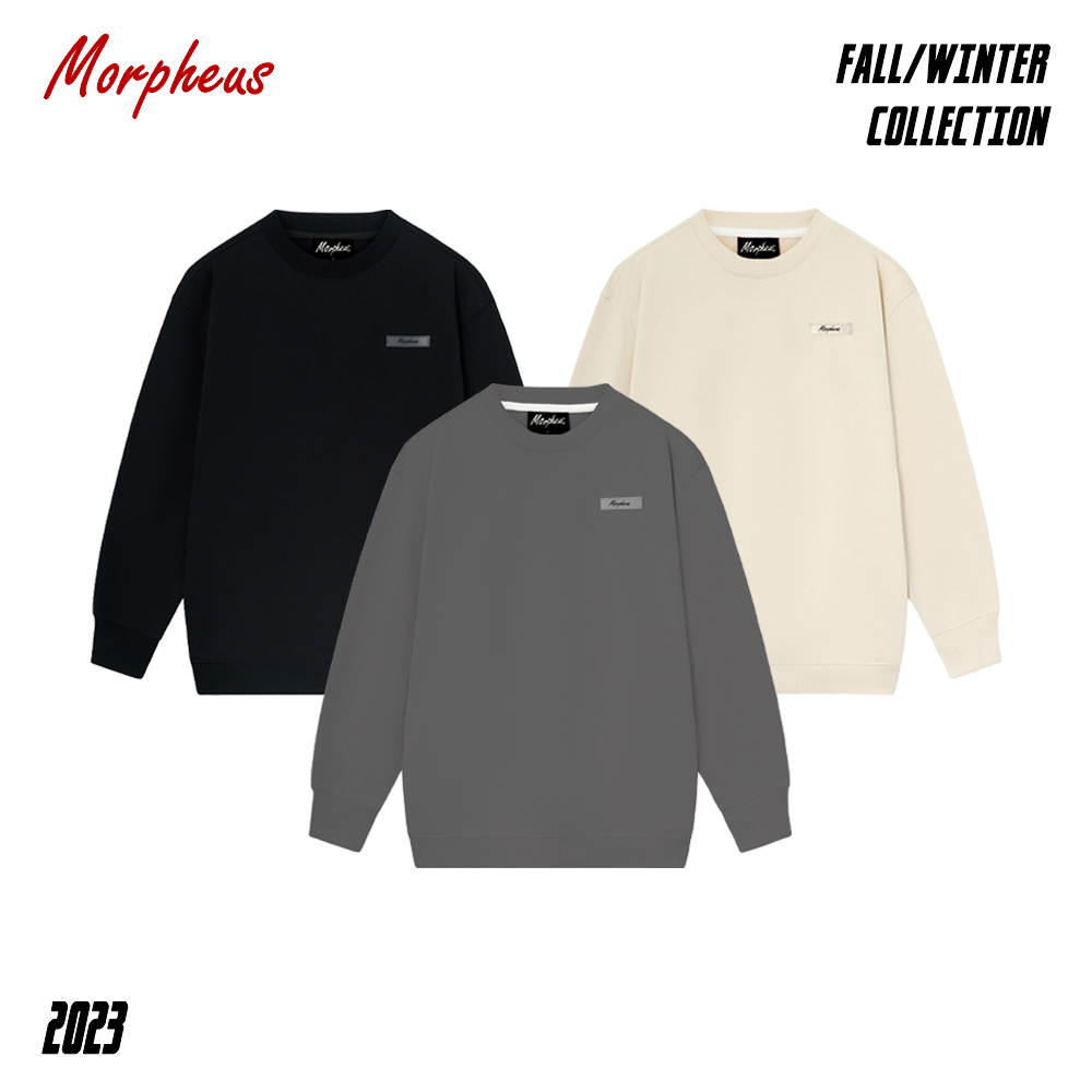 Áo Sweater Morpheus Basic Màu Đen,Kem, Xám