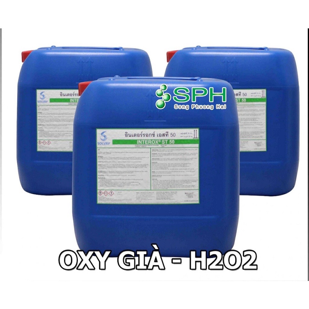 1 lít oxy già h2o2 50% thái lan chất tẩy cực sạch giá sỉ