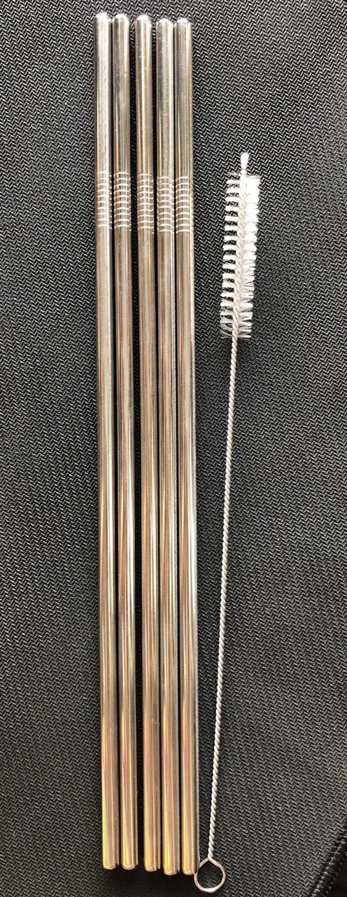 Combo 5 cây: Ống hút inox 304 dạng thẳng