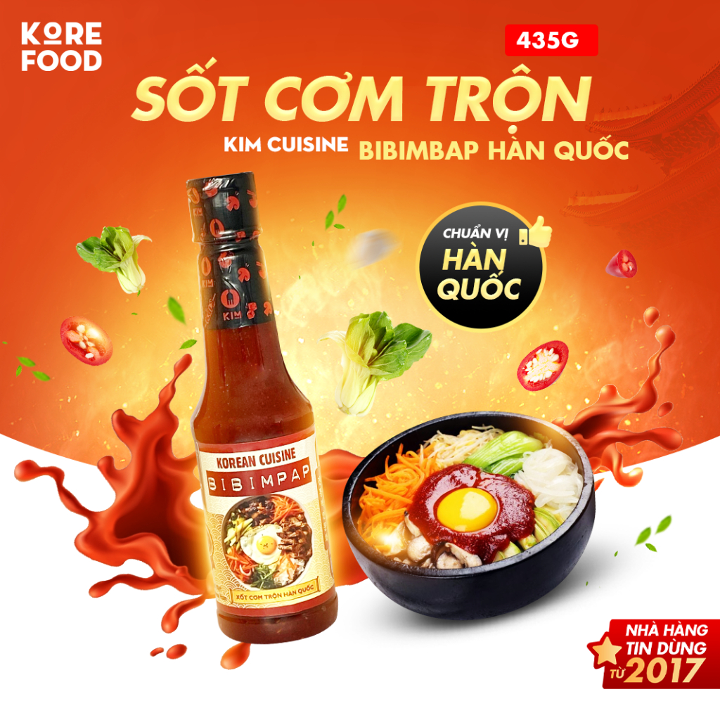 BIBIMPAP SỐT CƠM TRỘN HÀN QUỐC (Chai 415g)