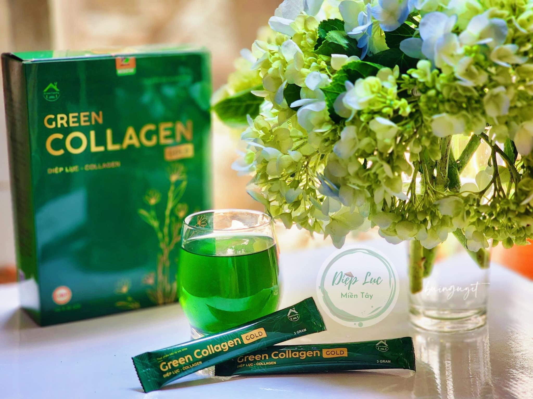 Diệp lục collagen gold green power chính hãng