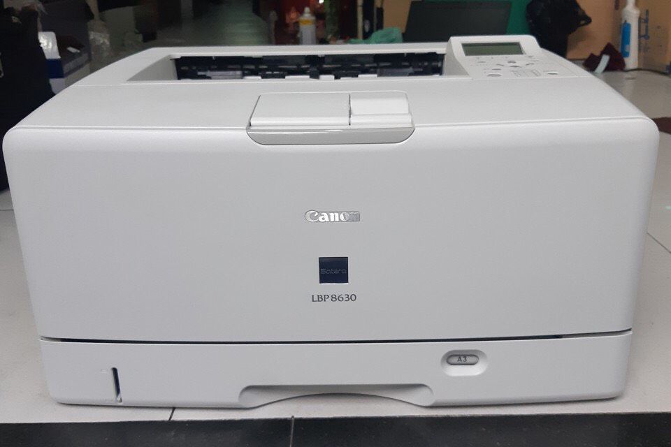 [trả góp 0%]máy in a3 canon lbp 8630 ( đã qua sử dụng . tặng kèm hộp mực mới theo máy dây nguồn dây usb mới .)