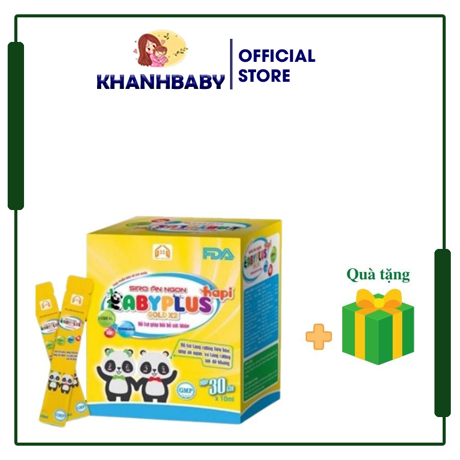 BABYPLUS - Siro Ăn Ngon Baby Plus, Cho bé Biếng Ăn, Hết Táo Bón, Tăng Cân, Tăng Sức Đề Kháng Tiêu hóa khỏe Khanhbaby