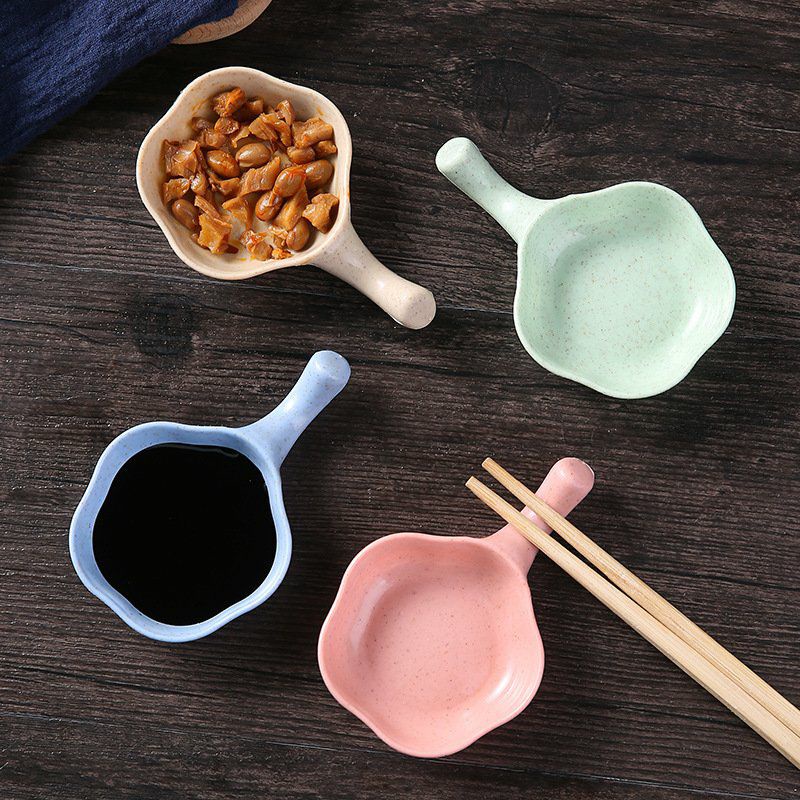 Set 10 chén bát đựng gia vị đựng nước chấm gia vị làm từ lúa mạch xinh xắn