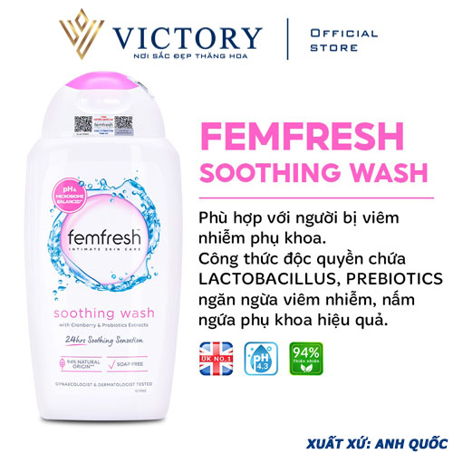 Dung Dịch Vệ Sinh Phụ Nữ Femfresh Soothing Wash
