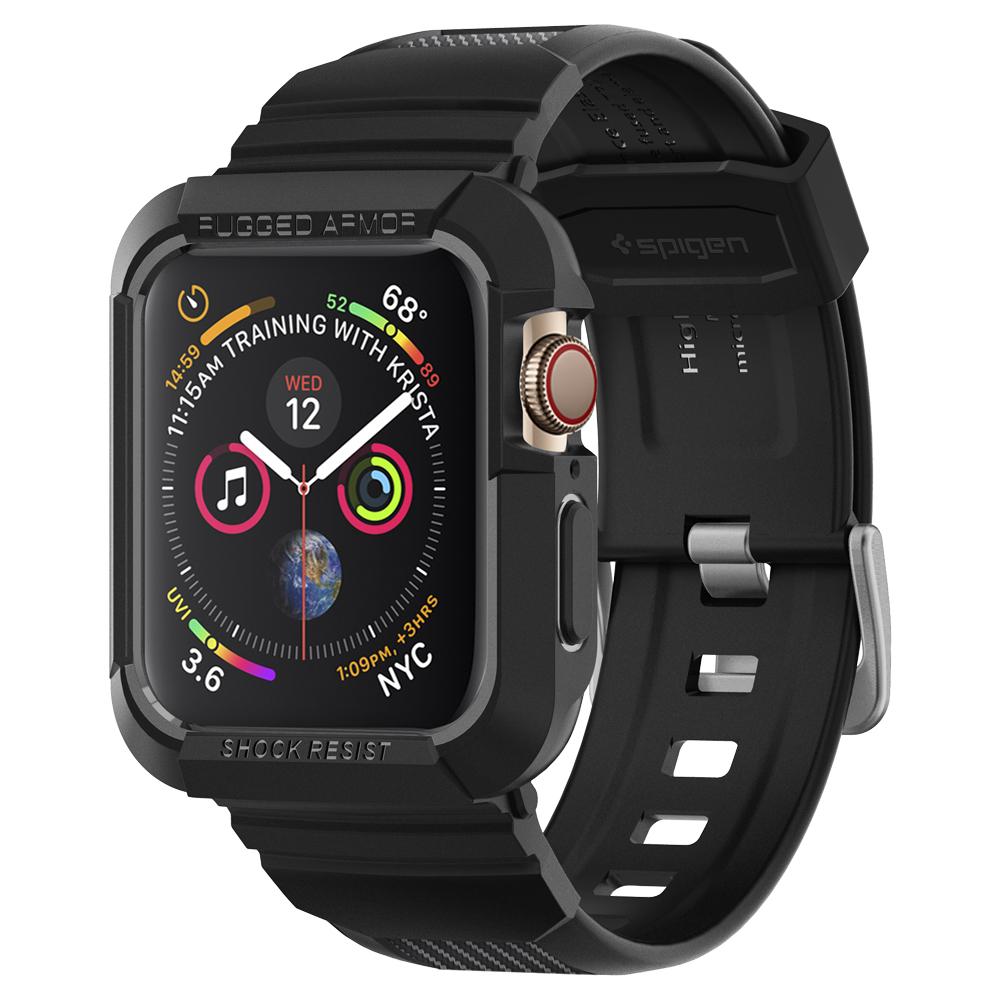 Ốp Spigen Apple Watch Series 4/5 (44mm) Case Rugged Armor Pro- Hàng Chính Hãng