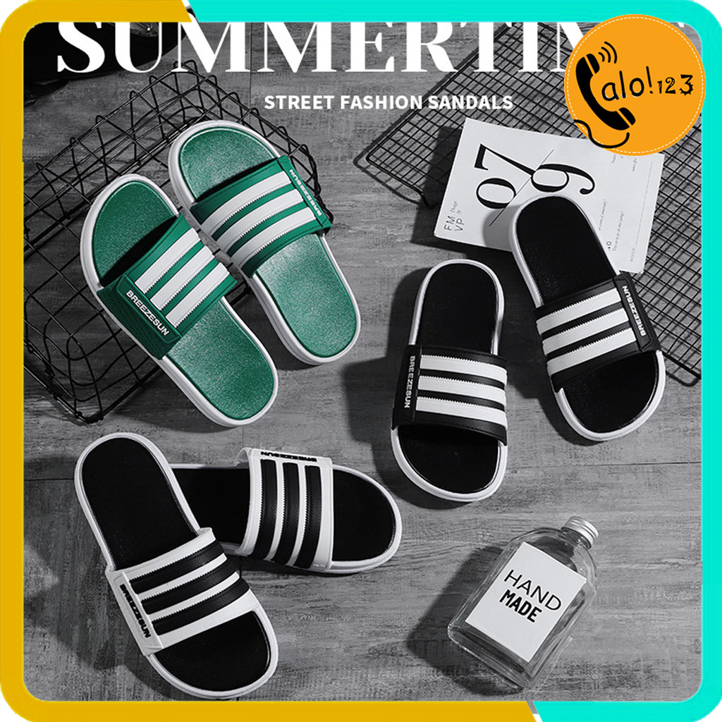 Dép quai ngang 3 sọc unisex- bền, đẹp, êm chân- phong cách trẻ trung
