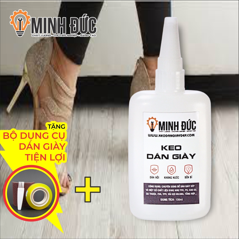 Keo dán giày dép chuyên dụng Minh Đức | Shop Minh Đức | Chai lớn 100ml