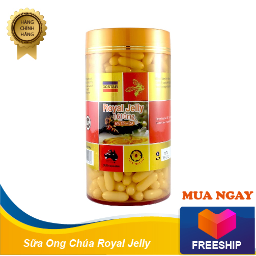 Sữa Ong Chúa Royal Jelly Costar của Úc 365v
