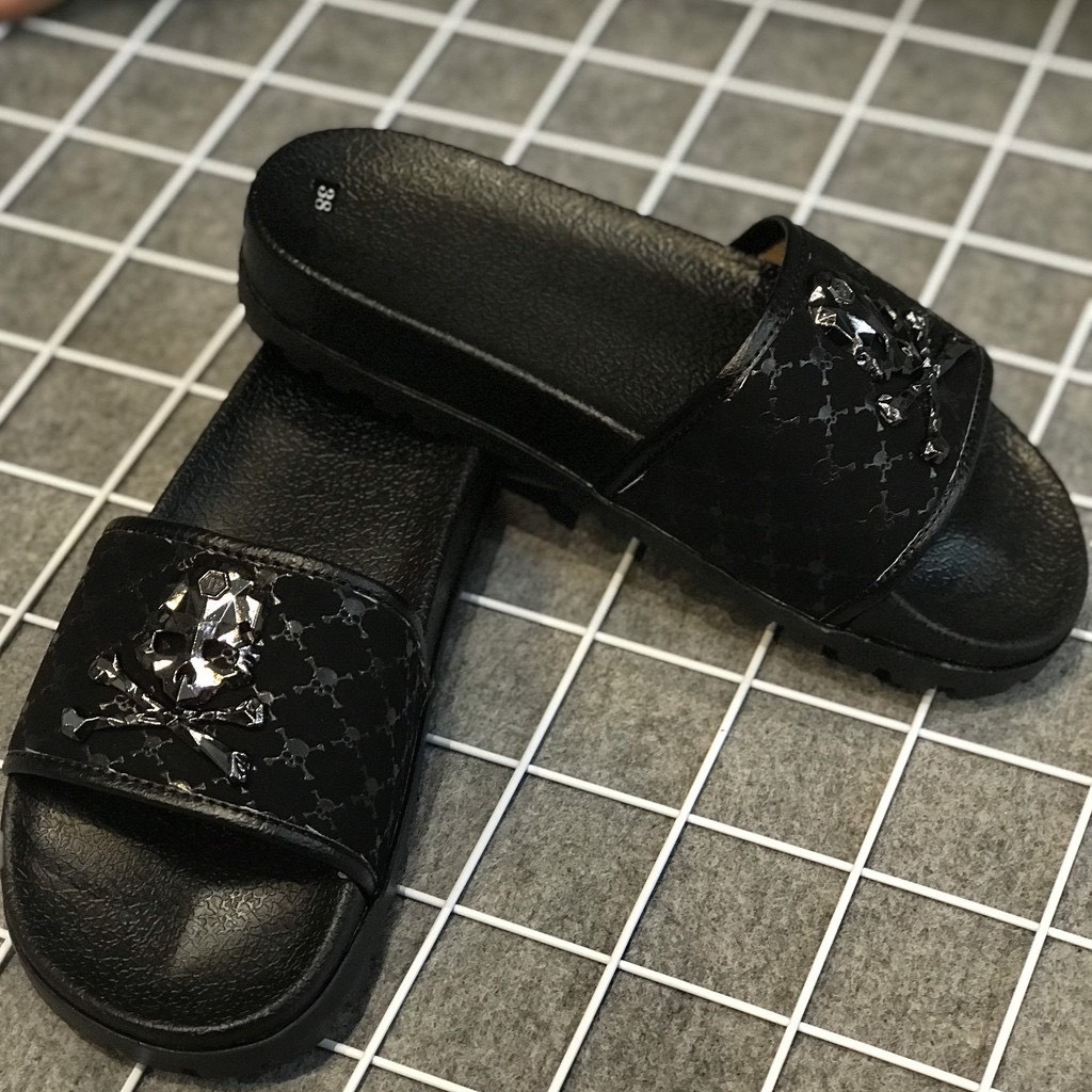 DÉP NAM THỜI TRANG HÌNH ĐẦU LÂU CHỮ X CỰC CHẤT , DÉP NAM ĐẾ CAO 4CM MẪU 2021