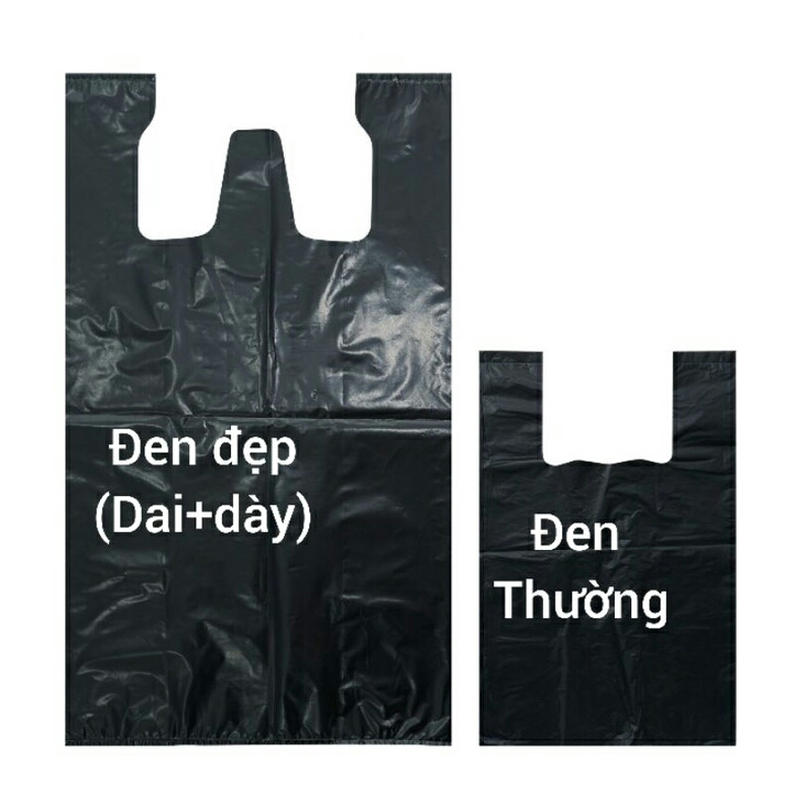 2kg túi nilon đóng hàng, túi bóng đen đựng rác CÁC LOẠI, CÁC CỠ