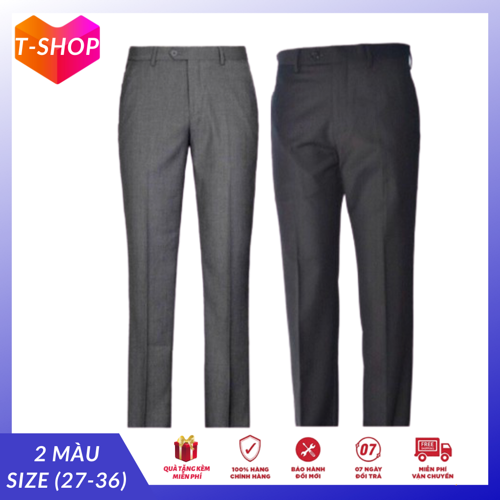 Quần tây nam thiết kế ống đứng trẻ trung sang trọng cho người mặc vest