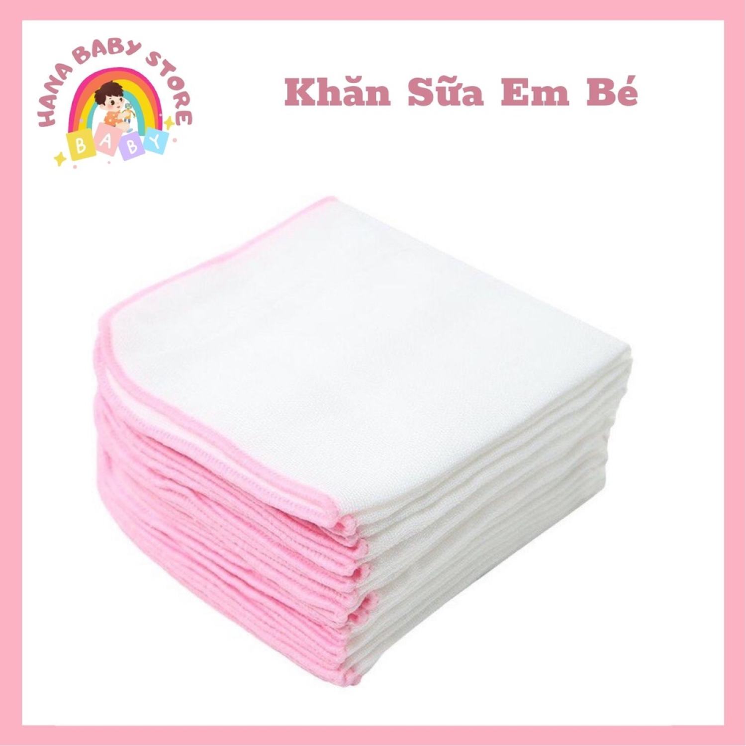 Combo 10 khăn sữa mềm mại cho bé