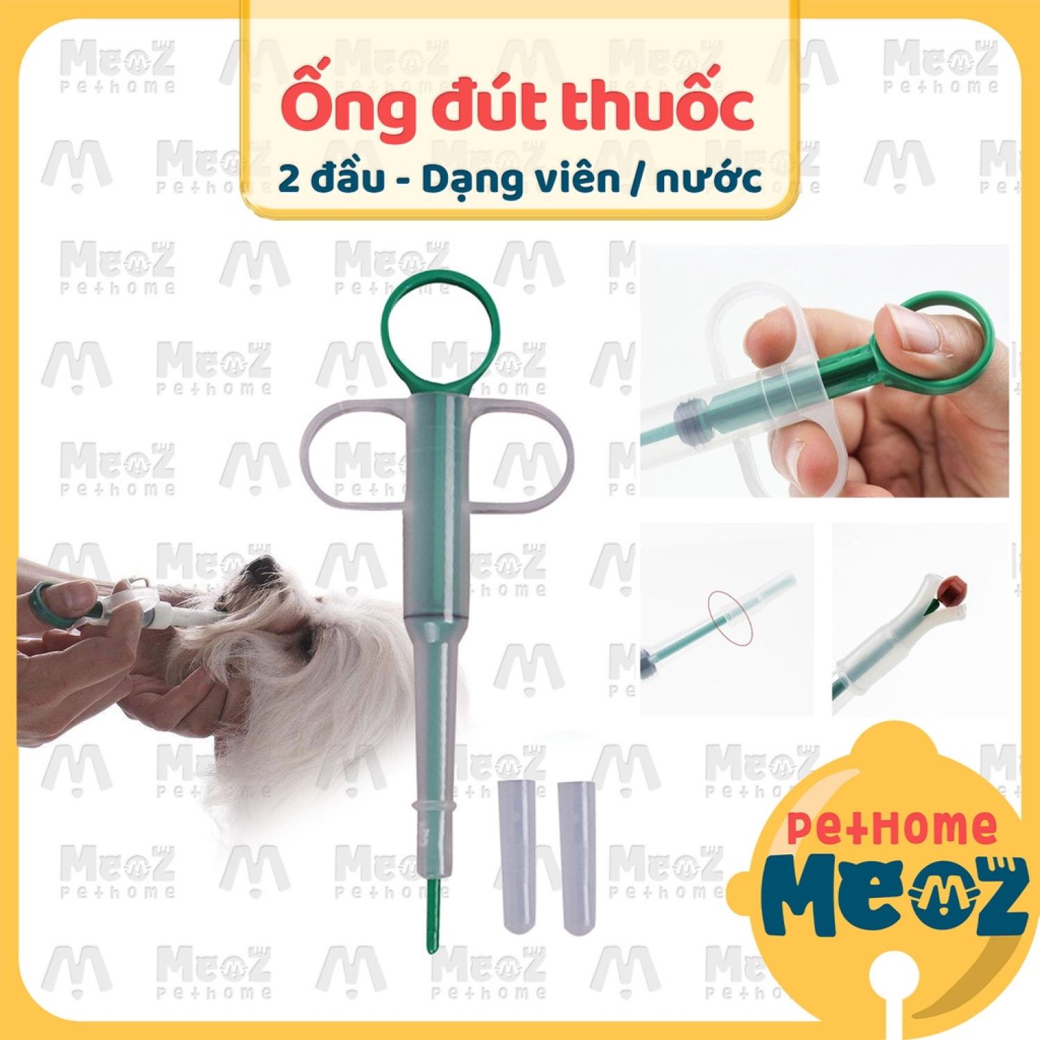 Dụng cụ đút thuốᴄ chó mèo - Ống bơm hỗ trợ thú cưng uống thuốᴄ/sữa