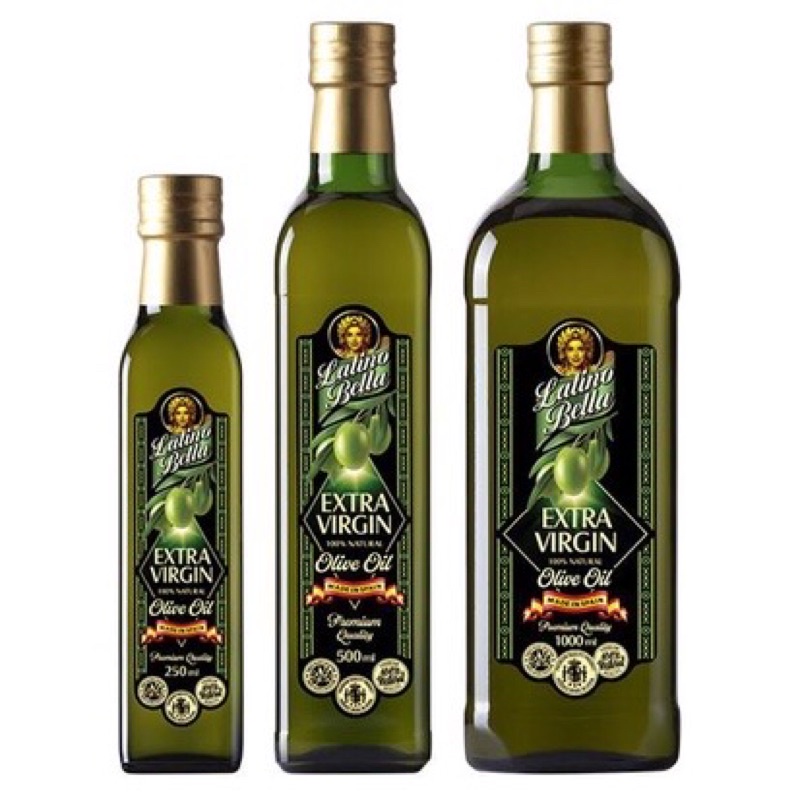 Dầu oliu nguyên chất latino bella extra virgin olive oil 250ml, 500ml, 1000ml, pomace 1l