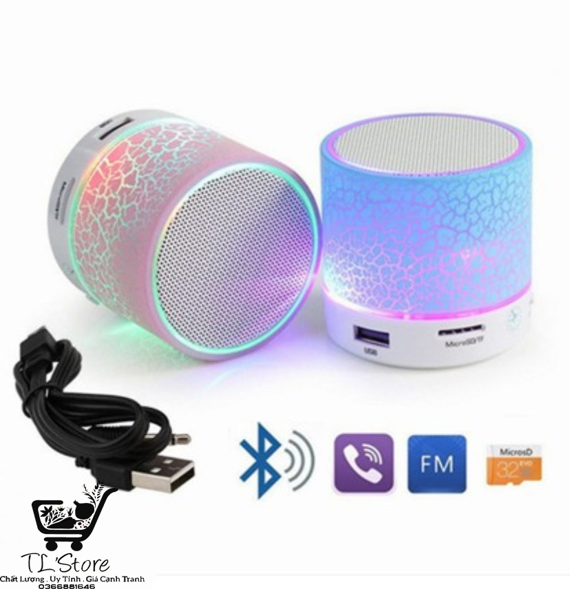 [HCM]Loa mini bluetooth có đèn led nháy theo nhạc