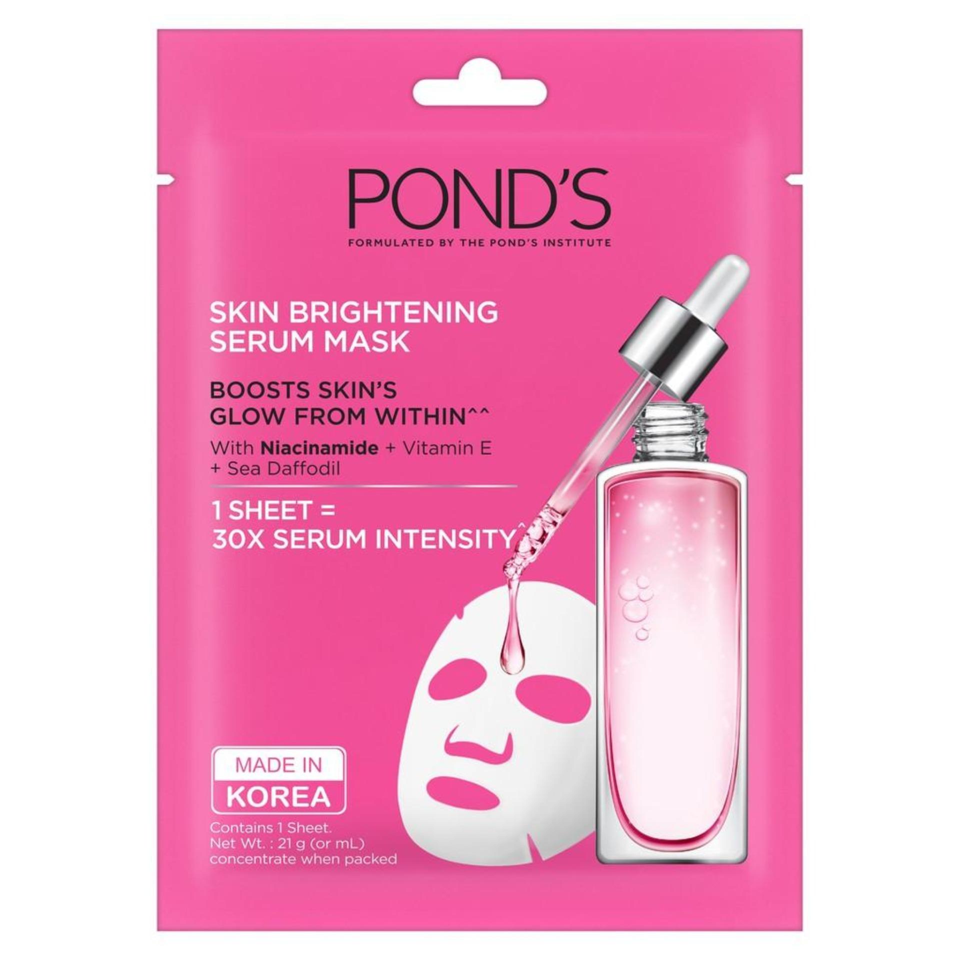 Bộ 3 mặt nạ pond's skin brightening serum mask 3 x 21g