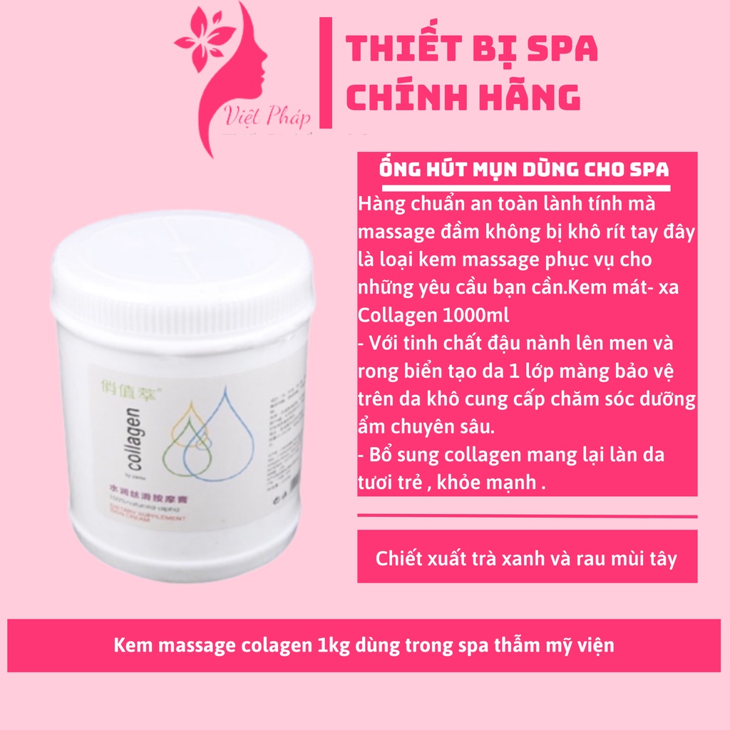 Kem massage colagen 1kg dùng trong spa thẫm mỹ viện