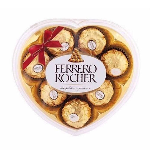 Socola Ferrero Rocher trái tim 100g 8 viên