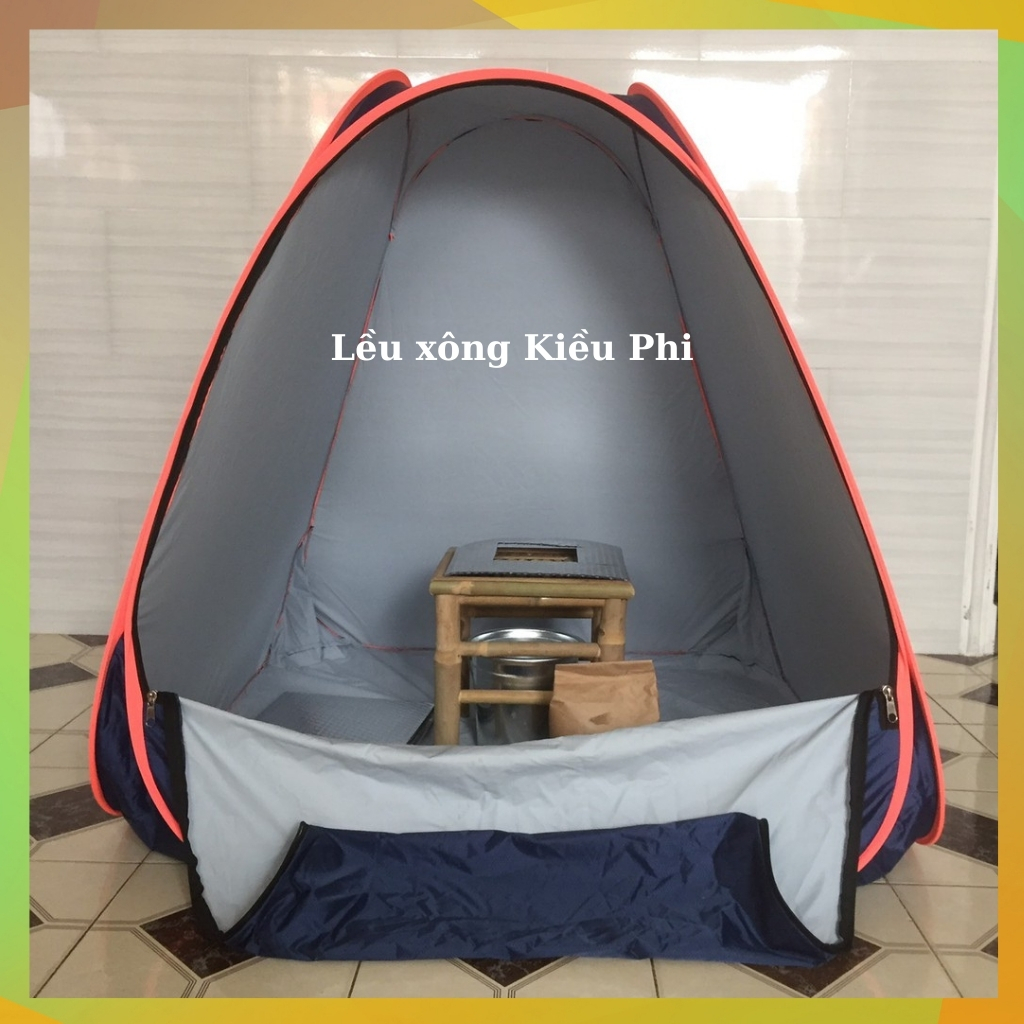 Lều xông hơi sau sinh tự bung ( màu ngẫu nhiên) bảo hành 18 tháng - Lều xông hơi cao cấp chui đầu Kiều Phi khung không gỉ chất lượng loại 1