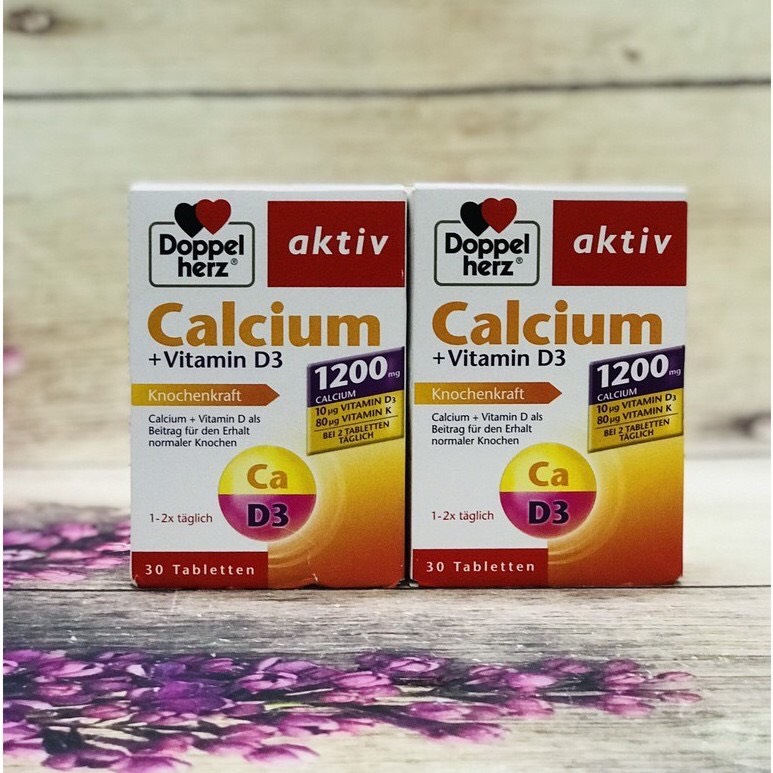 Hàng đức Calcium +vitamin D3 1200mg