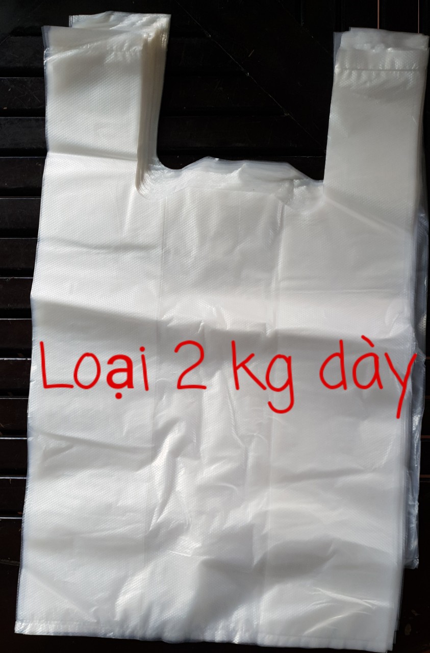 Giá Sỉ - Túi xốp trắng có 2 quai - Túi đựng trắng dày zin- Túi xốp 2 kg