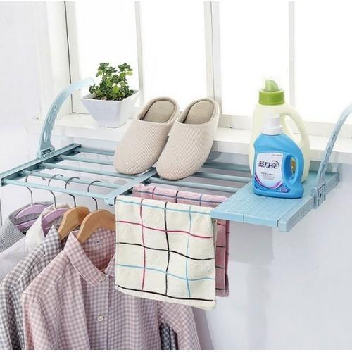 Kệ ban công -Kệ Phơi Đồ Đa Năng Thu Gọn Treo thông minh