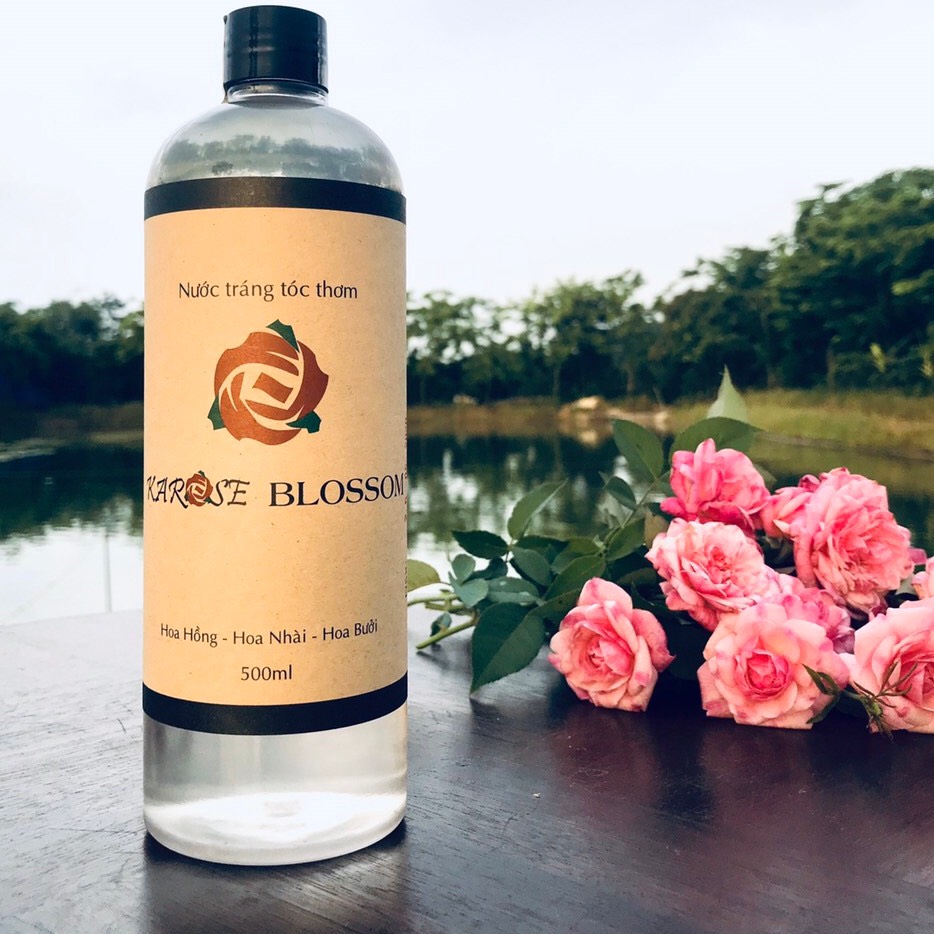 Nước tráng tóc thơm Karose Blossom dưỡng da đầu, giúp tóc chắc khỏe 500ml