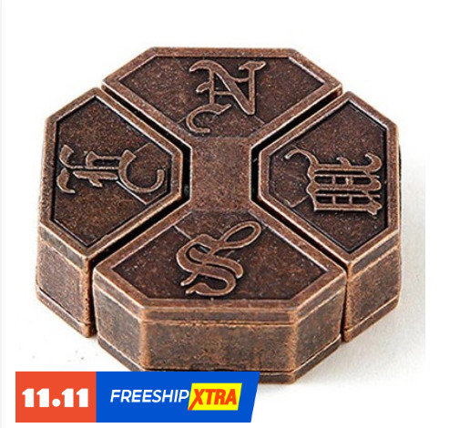 Đồ chơi trí tuệ_Thử thách trí não_Hexagon Block (N.E.W.S) - Hanayama Puzzle_Hack não_IQ Toys_Giải đố_Thông minh Tư Duy