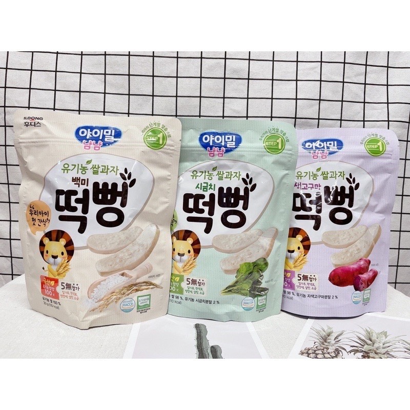 Bánh gạo hữu cơ ILdong Hàn Quốc date 11 2023