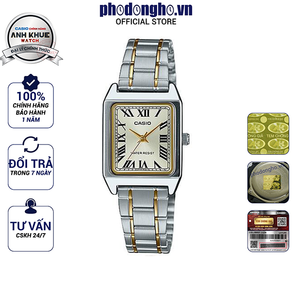 Đồng hồ nữ dây kim loại Casio Anh Khuê LTP-V007SG-9BUDF