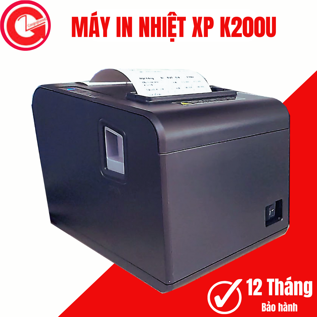 Máy in bill, máy in hóa đơn,máy in đơn hàng,máy in phiếu thanh toán k80 XP K200U