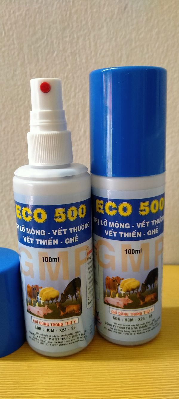 xịt ghẻ ngứa chó mèo/ 2chai ,xác khuẩn ghẻ lở, vết thương eco.500 100ml