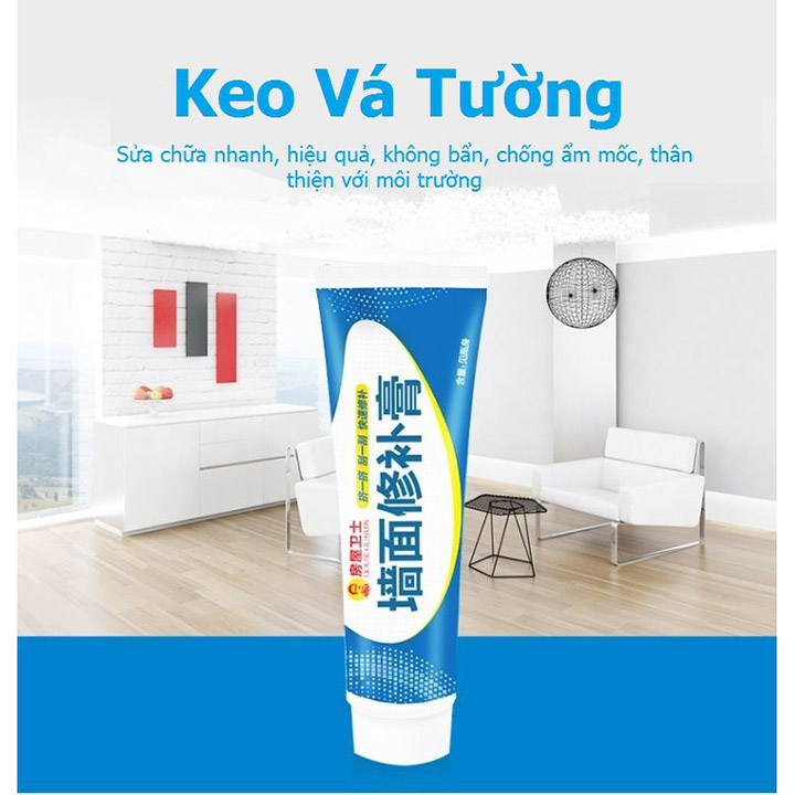 Ship HỎA TỐC Xả hàng keo vá tường - keo trám vết nứt tường thông minh - keo dán tường, vá bể, vá nhựa, trít tường