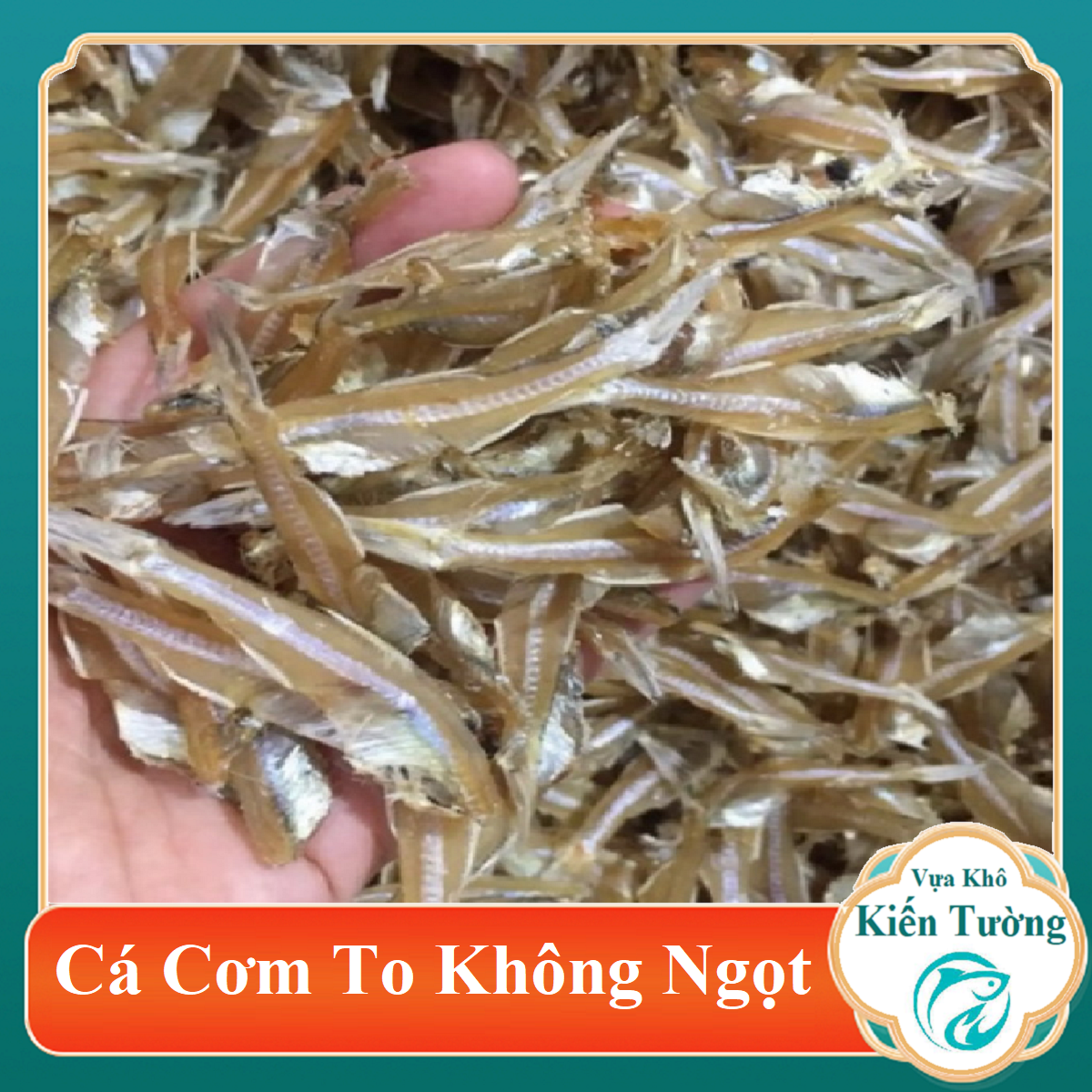 CÁ CƠM CON TO-Cá cơm thơm ngon, béo ngậy lại còn dai dai, thơm cá rất hấp dẫn-Vựa Khô Kiến Tường