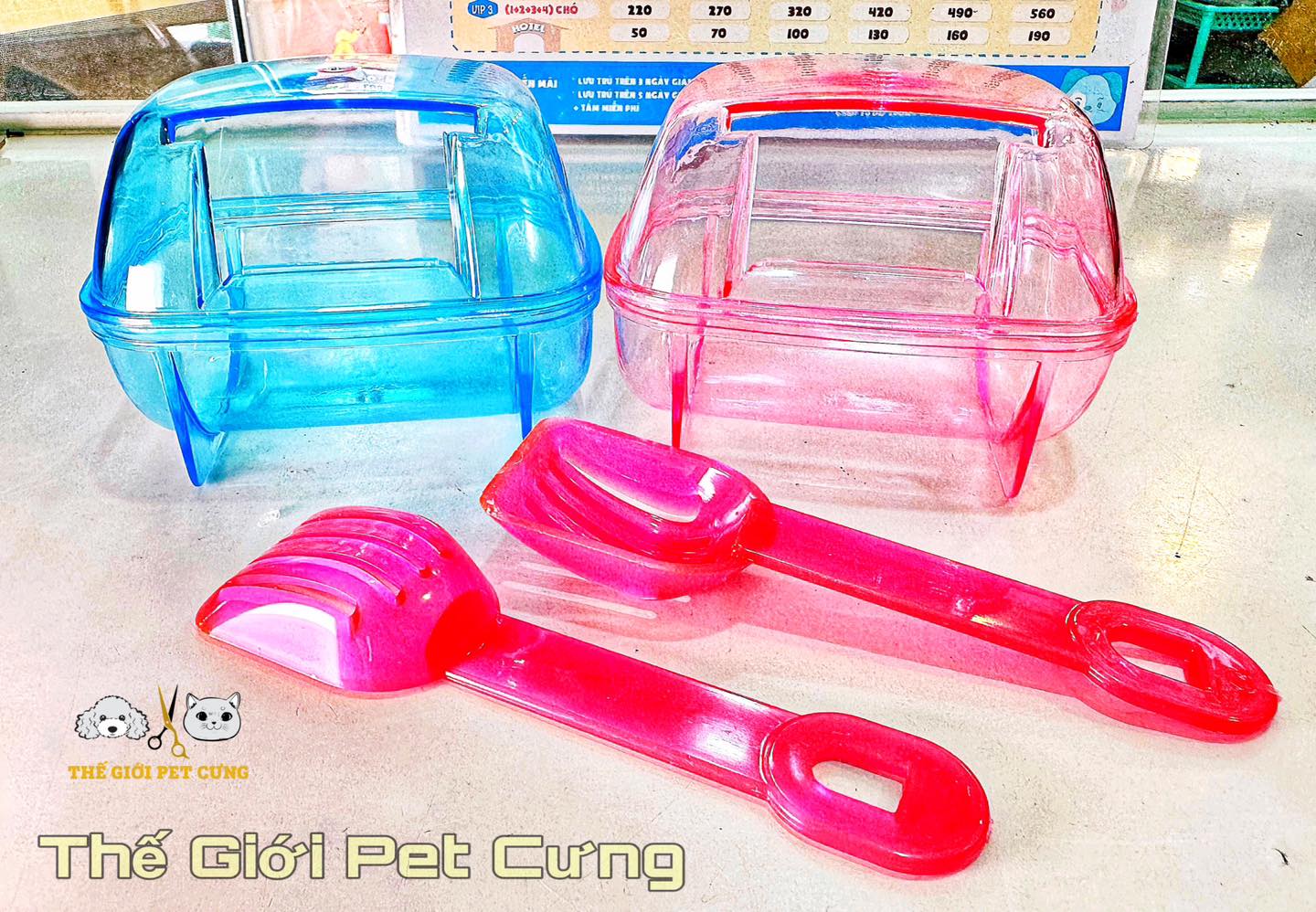 Nhà tắm vuông mika hamster thỏ bọ nhím sóc