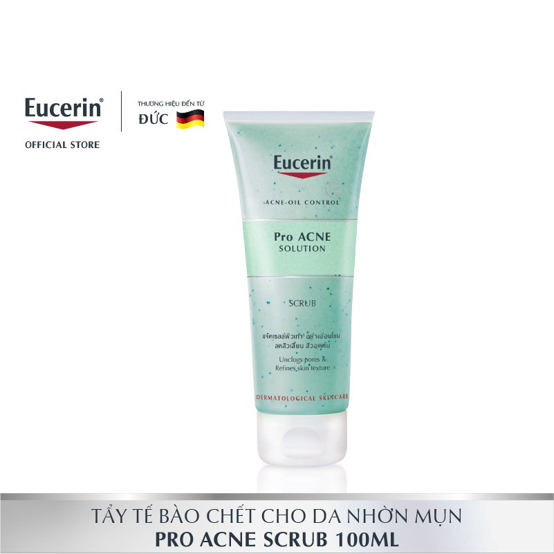 Eucerin tẩy tế bào chết ngăn ngừa mụn proacne scrub 100ml