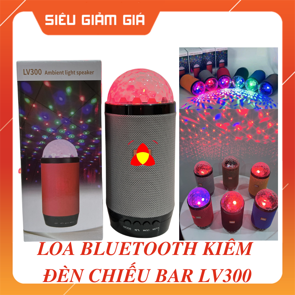 Loa Bluetooth kiêm đèn LED bar chiếu trần trang trí tết LV300