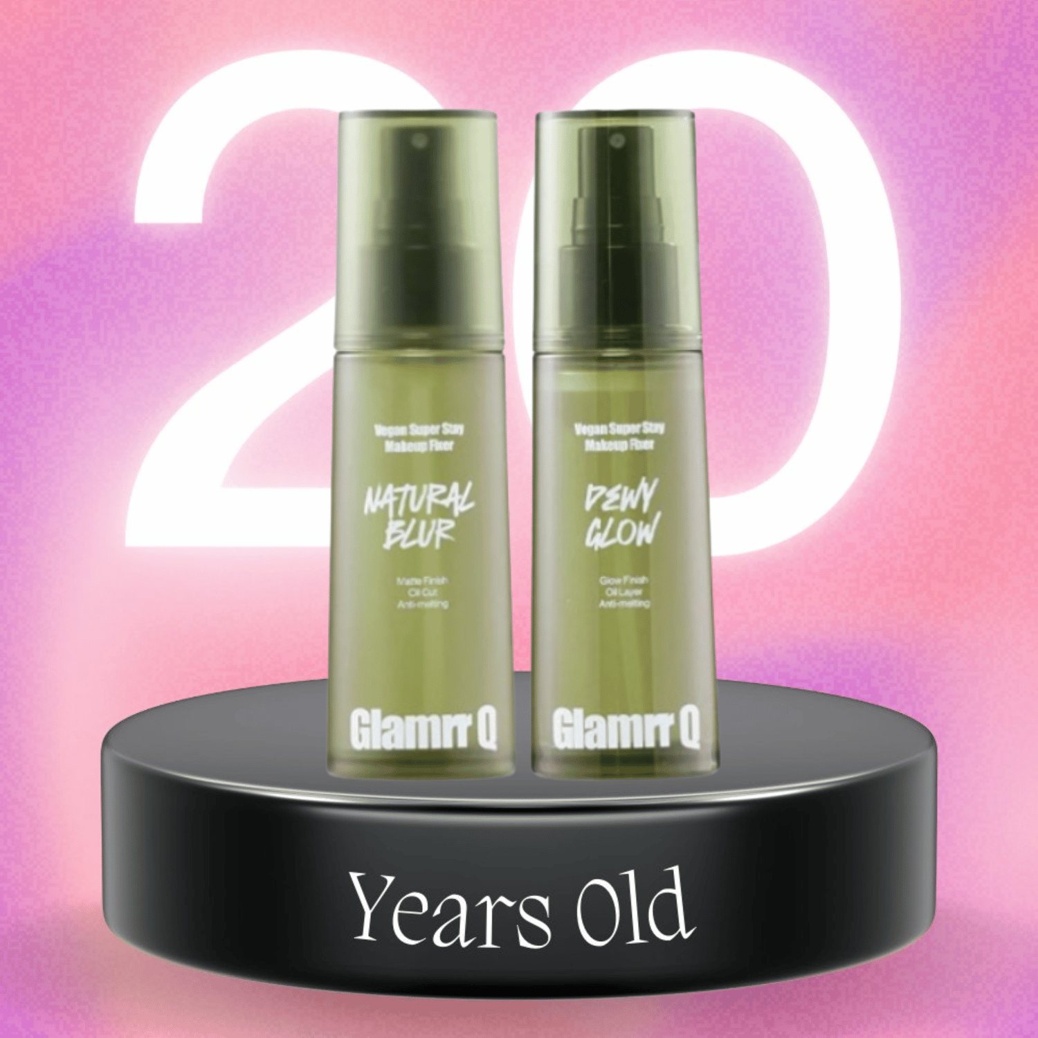 Xịt Khóa Nền Cố Định Trang Điểm Thuần Chay Cho Da Nhạy Cảm Glamrr Q Vegan Super Makeup Fixer