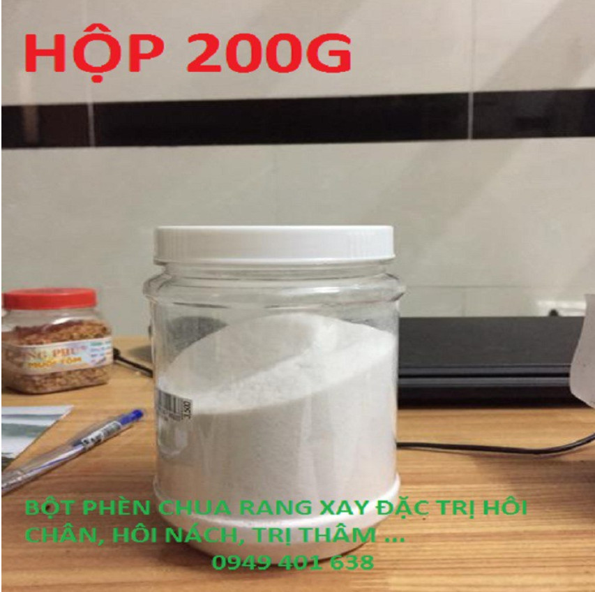 phèn chua chưng cất lọ 200g khử mùi hôi nách hôi chân
