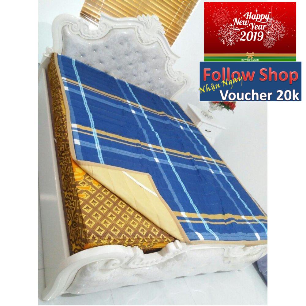Thảm Trải Giường Chần Bông Đa Năng (Dùng Thay Nệm, Chiếu,Ga) Cỡ 1m6x2m ( Tặng Kèm 2 áo gối 45x65cm)