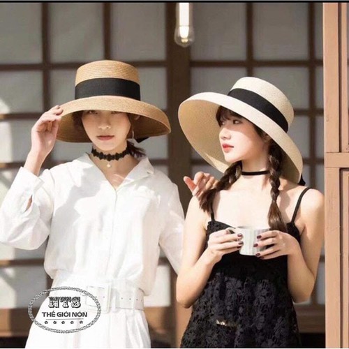 Mũ cói Nón cói - Nón cói đi biển -Nón cói chuông - Nón cói nữ lồng đèn hội an siêu sang chảnh