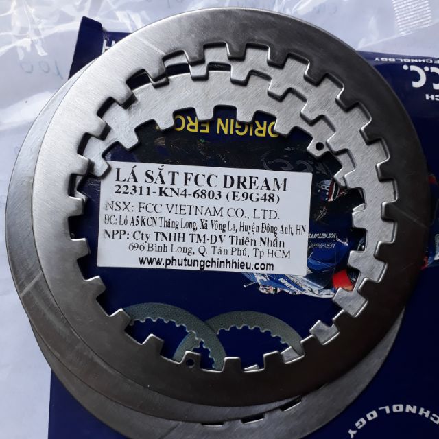 Bộ 3 lá sắt fcc honda dream
