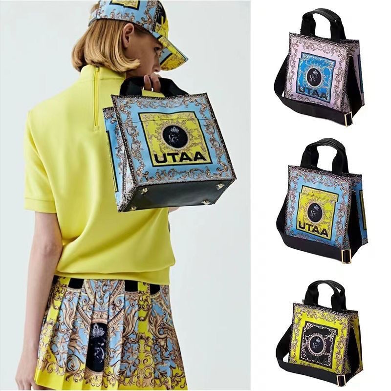UTAA new golf clothing bag lady outdoor large capacity light clothing bag receive bag printing fashion handbag tide Chaopai FootJoyˉJ.LINDEBERG¯MALBON✴❍✥