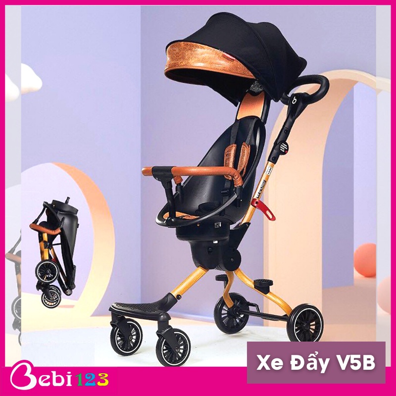 Xe đẩy đi bộ 2 chiều v5b gấp gọn cho bé