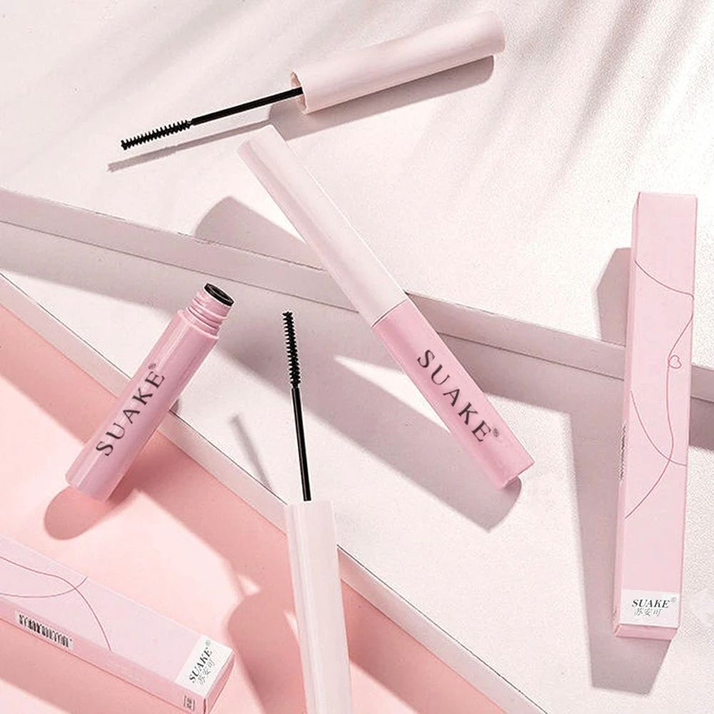 BAIXL Xách tay Phụ nữ Cọ làm cong mi Kéo dài mi Mỹ phẩm Dụng cụ trang điểm Làm cong mi dày Làm dài mi Mascara siêu mịn Mascara dưỡng mi