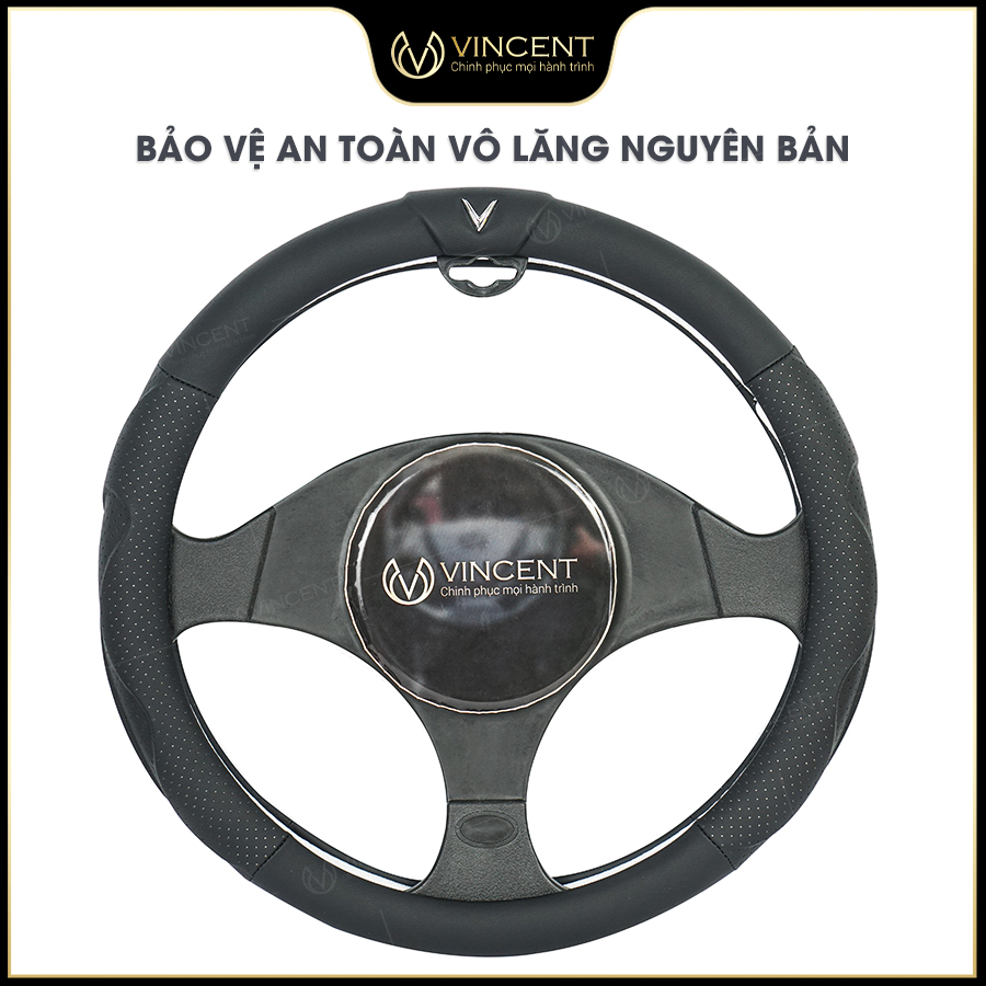bọc vô lăng vinfast, phụ kiện xe ô tô vinfast chất liệu da cao cấp thiết kế sang trọng, boc vo lang oto vinfast, fadil, luxA, luxsa, vfe34 - HoangSangOtofun