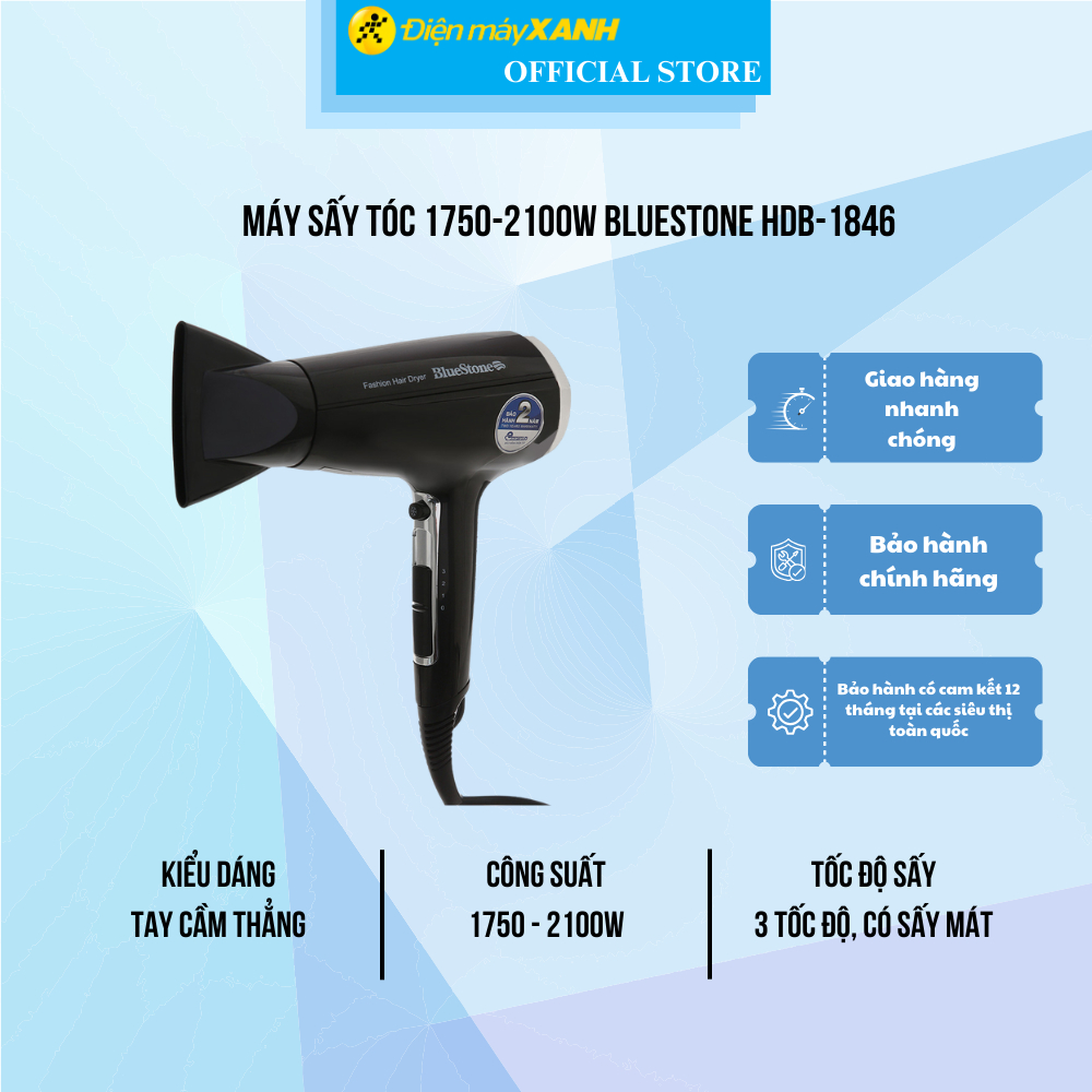 Máy sấy tóc Bluestone HDB-1846